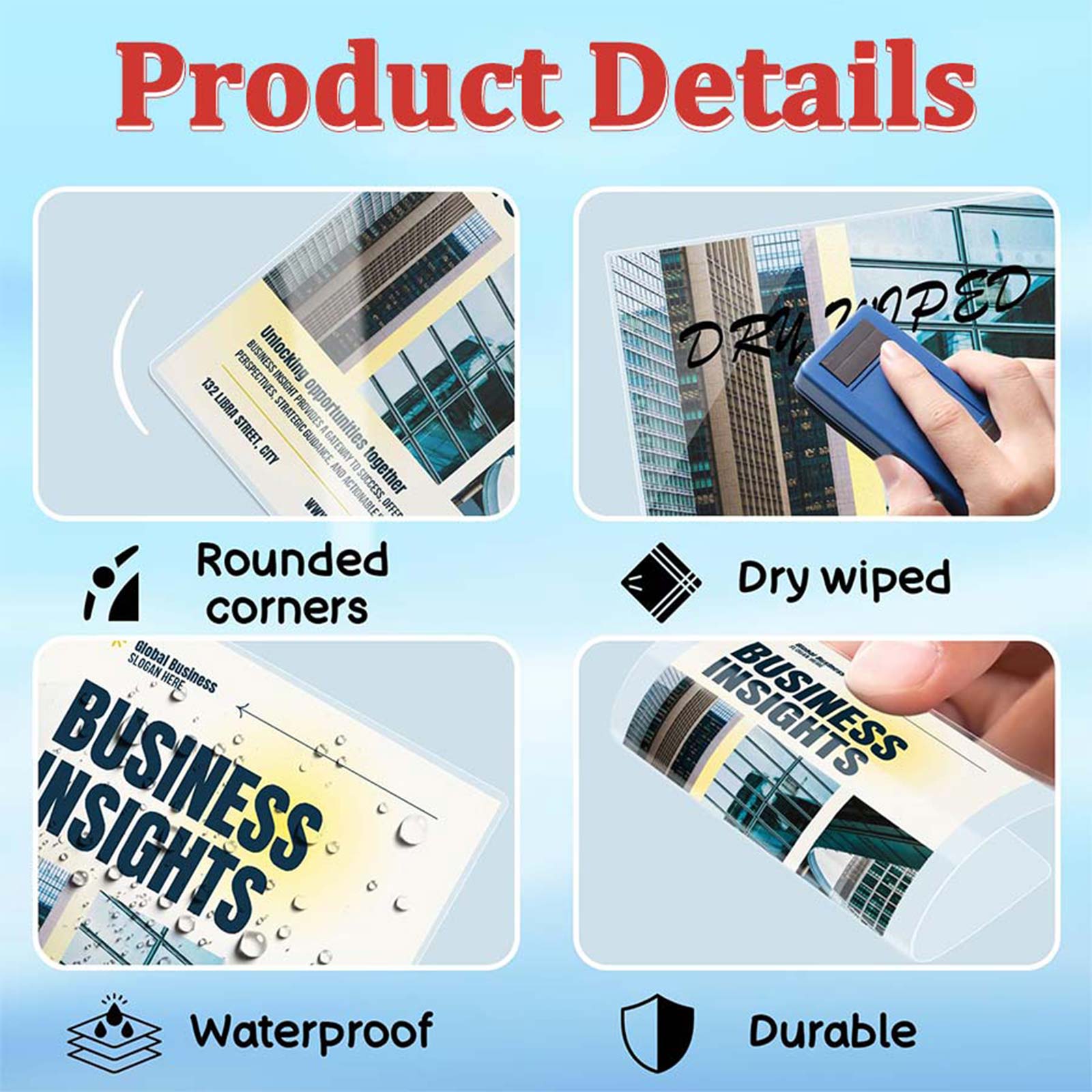 100 Sheets 4.3×6.3in Thermal L - Document Laminator Pouch avaliação e preço