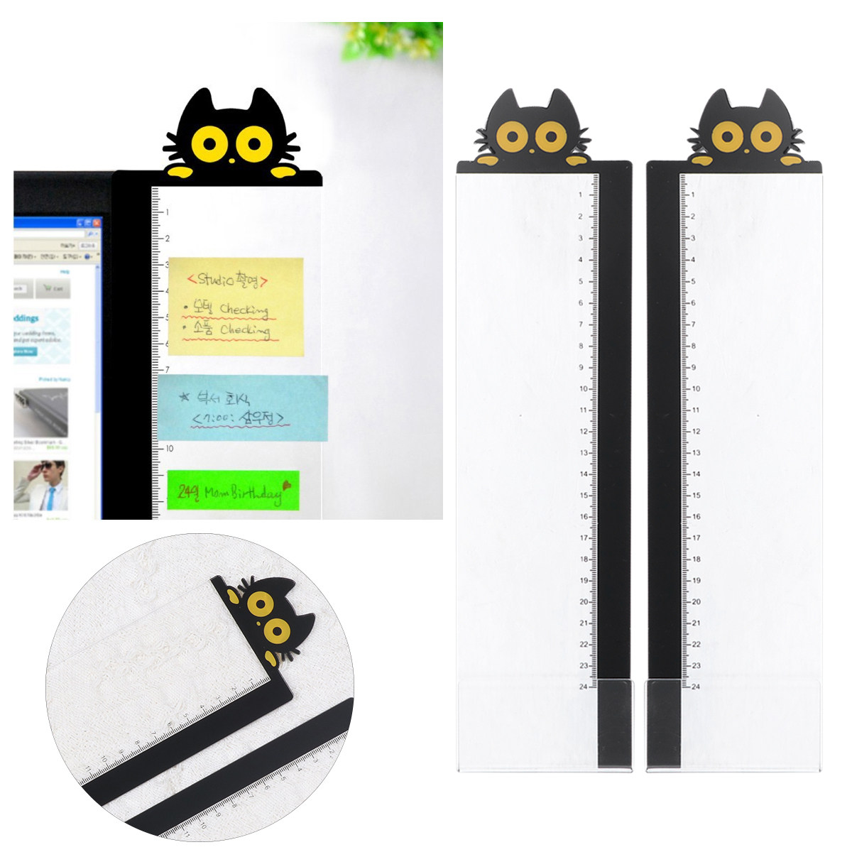 2Pcs Computer Monitor Side Pan - Memo Pad Sticky avaliação e preço