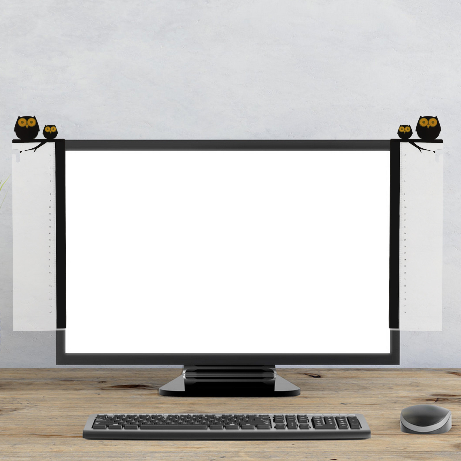 2Pcs Computer Monitor Side Pan - Memo Pad Sticky avaliação e preço