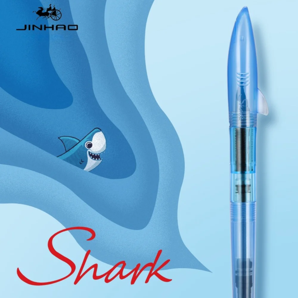 Jinhao Cute Shark Fountain Pen - Stationery Supplies Business avaliação e preço