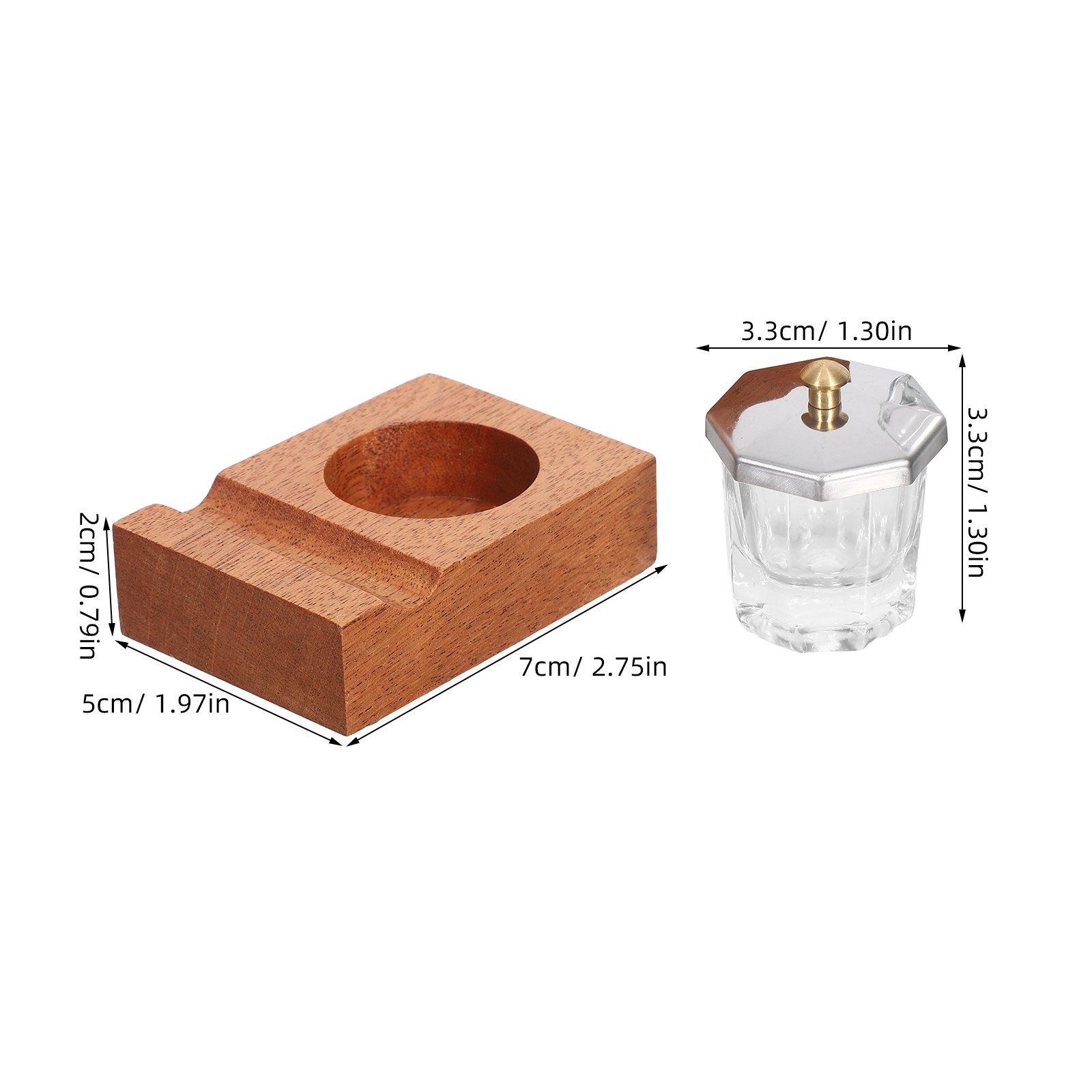 1Set Minimalist Sapele Wood Di - Calligraphy Ink Bottle avaliação e preço