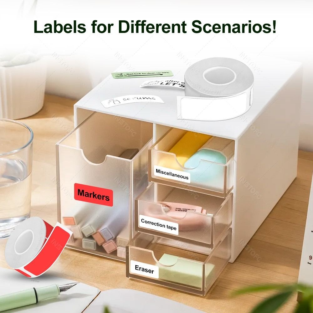Colorful Adhesive Label Maker  - Label Printer Tape avaliação e preço