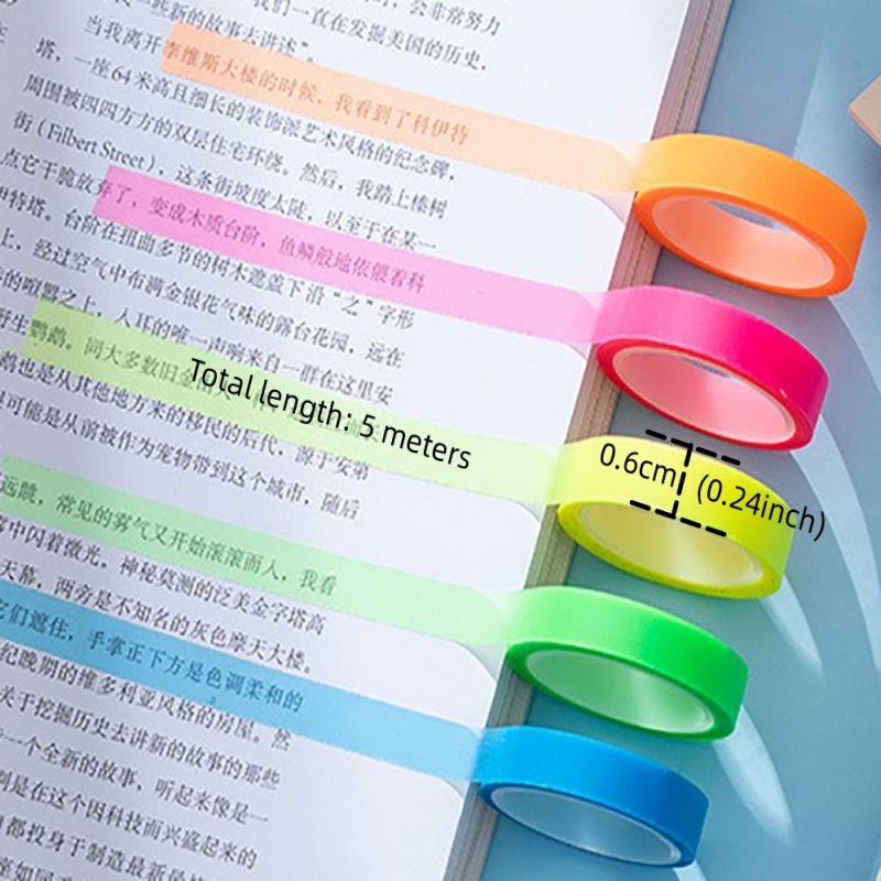 5 Rolls Multicolor Writable St - Correction Tape Roller avaliação e preço