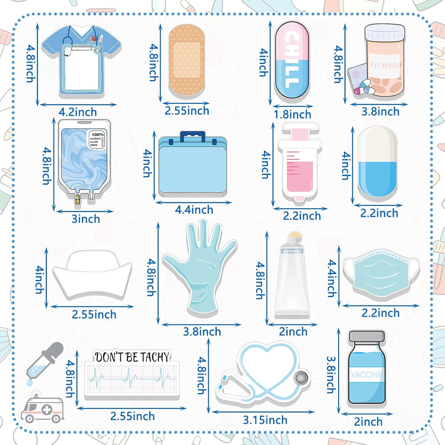 Funny Nurse Sticky Notes 15 Pa - Memo Pad Sticky avaliação e preço