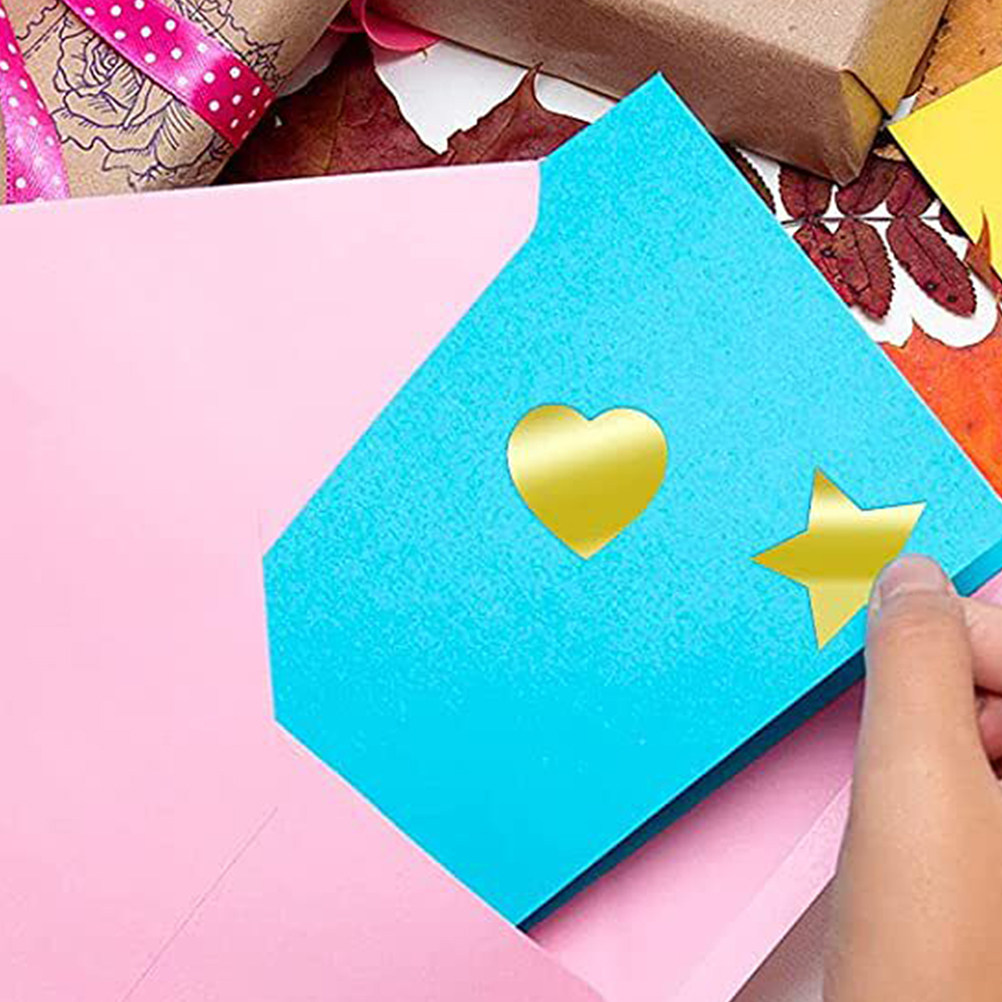 2 Rolls Heart-Shaped Round Sea - Sticker Label Roll avaliação e preço