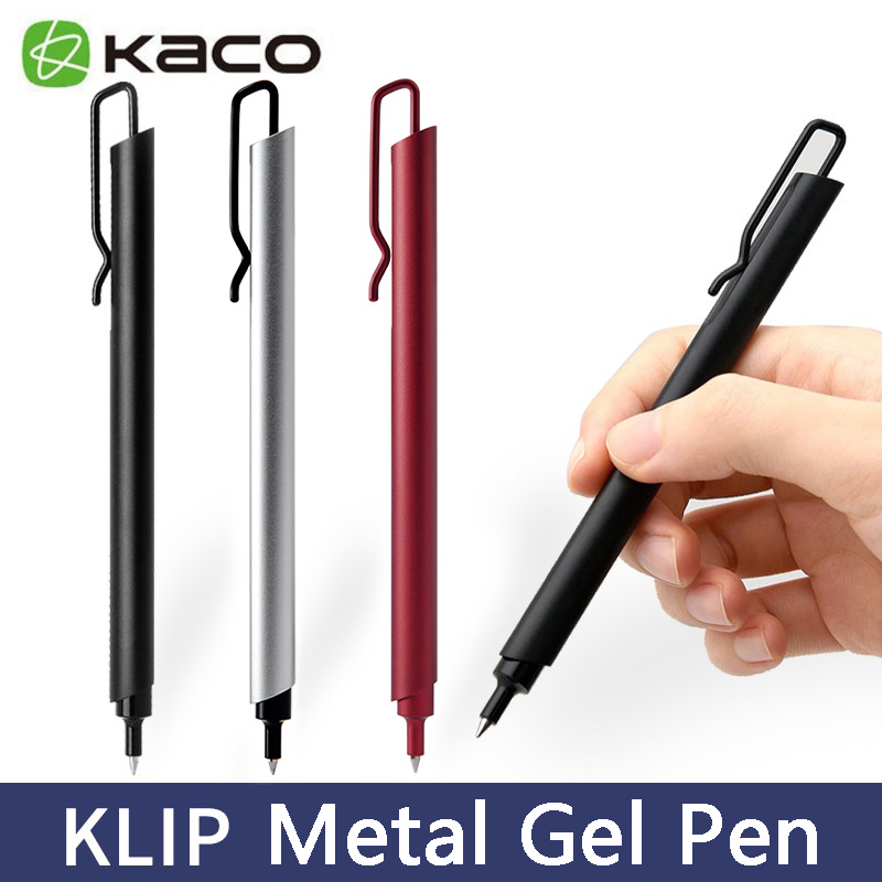 Kaco Metal Gel Pen 0.5MM Black - Stationery Supplies Business avaliação e preço