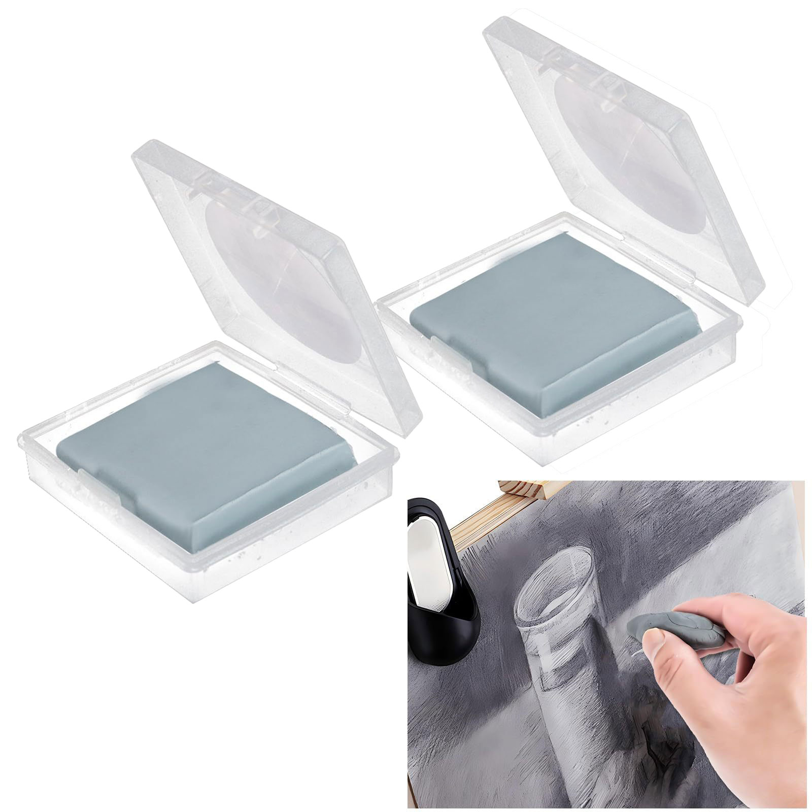 2pcs Kneaded Eraser for Artist - Rubber Eraser Kneaded avaliação e preço