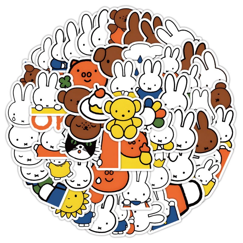 Cute Miffy Stickers Cartoon Ra - Memo Pad Sticky avaliação e preço